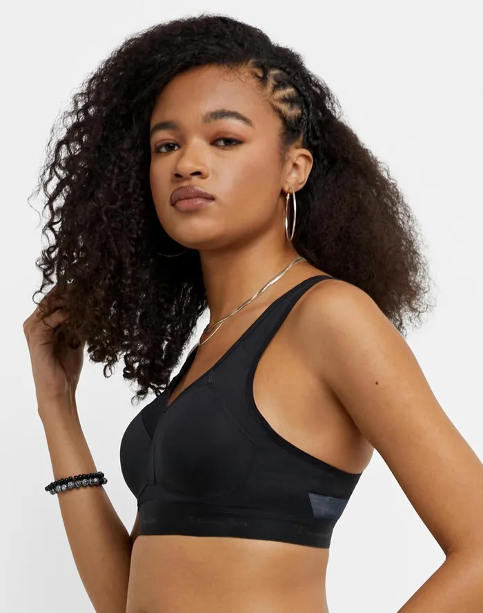 Motion Control Bra Underwire Black Women Champion Sports Bras and Bralettes