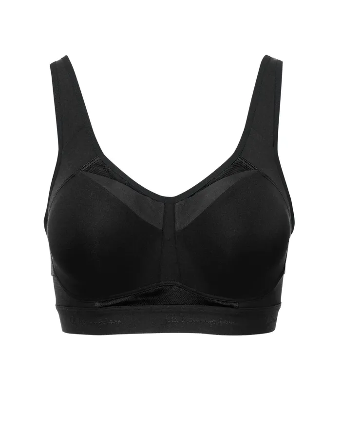 Motion Control Bra Underwire Black Women Champion Sports Bras and Bralettes