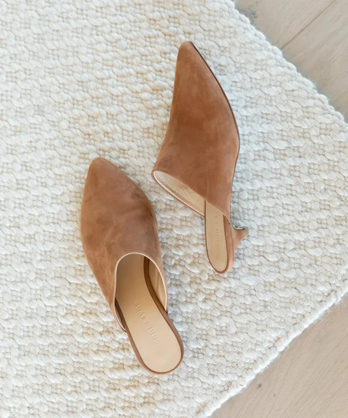 Mules Women Jenni Kayne Oiled Leather Kitten Heel Mule Walnut