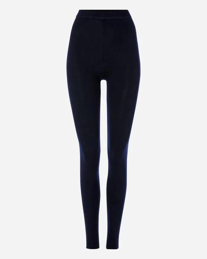 NPeal Leggings and Trousers Women Thea Cashmere Leggings Navy Blue