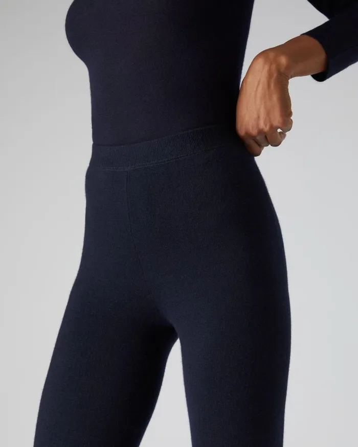 NPeal Leggings and Trousers Women Thea Cashmere Leggings Navy Blue