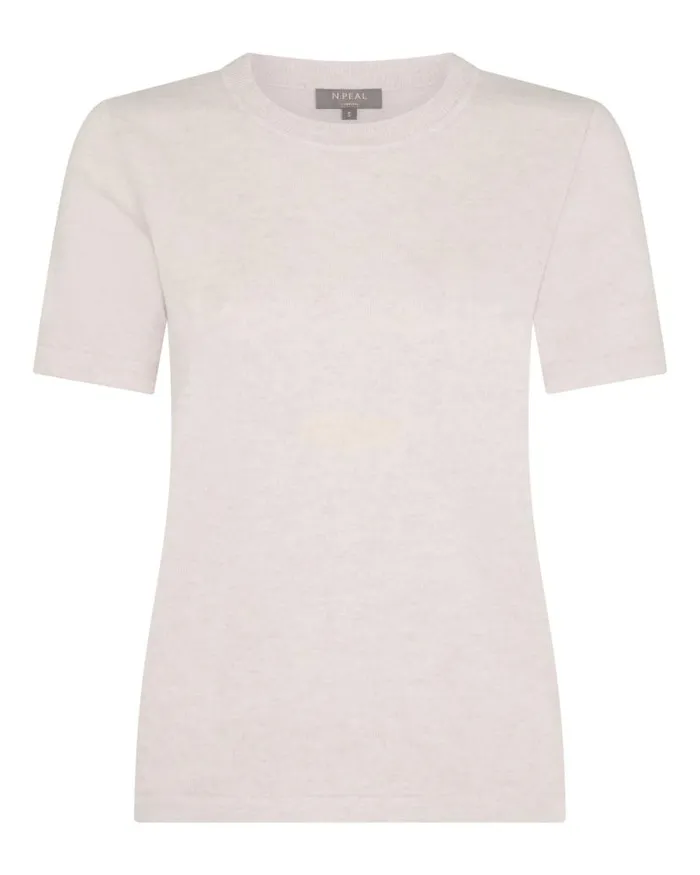 NPeal Tops and Tshirts Women Lottie Cashmere TShirt Frost White