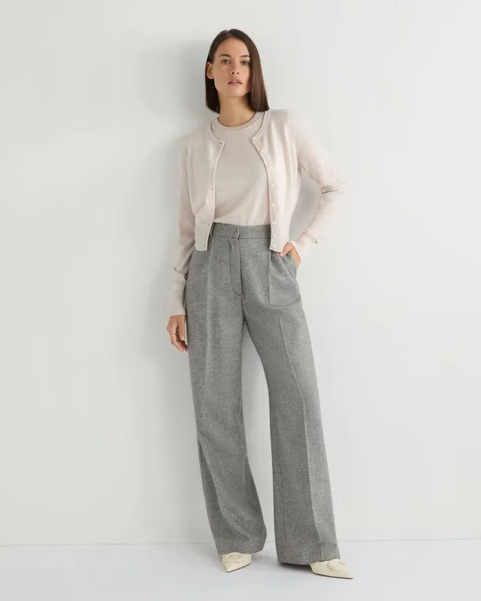 NPeal Tops and Tshirts Women Lottie Cashmere TShirt Frost White