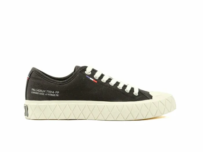 Palladium Palla Ace Canvas Blackwhite Asparagus Kids Sneakers