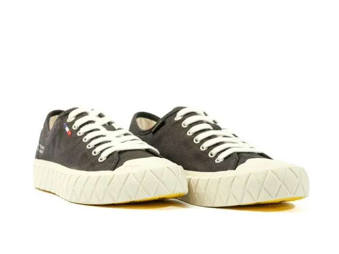 Palladium Palla Ace Canvas Blackwhite Asparagus Kids Sneakers