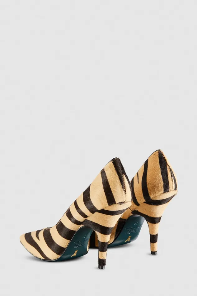 Patrizia Pepe Leather Pumps Black Beige Footwear