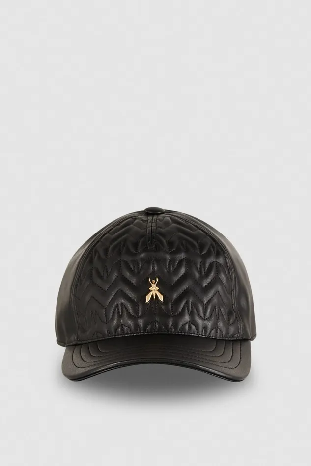 Patrizia Pepe Padded Fly Baseball Cap Black Nero Accessories
