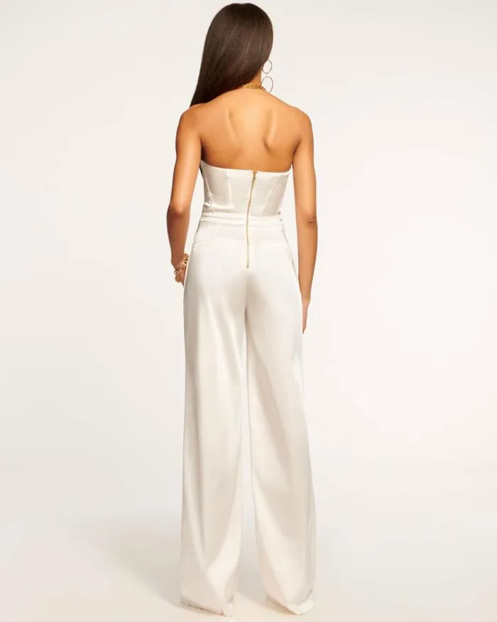 Ramy Brook Jumpsuits Women Mira Strapless Jumpsuit Ivory