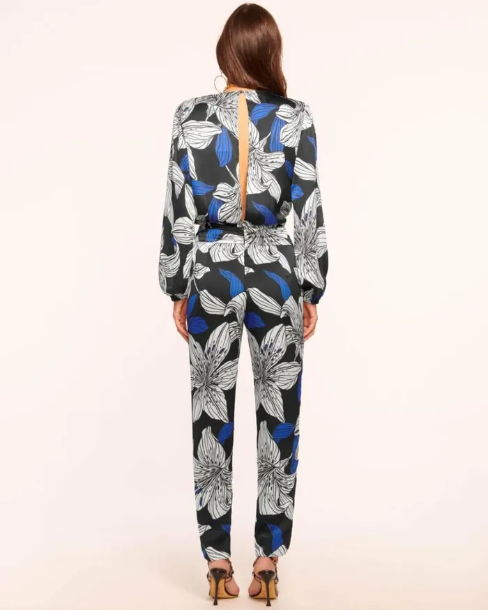 Ramy Brook Jumpsuits Women Valery VNeck Jumpsuit Black Lily
