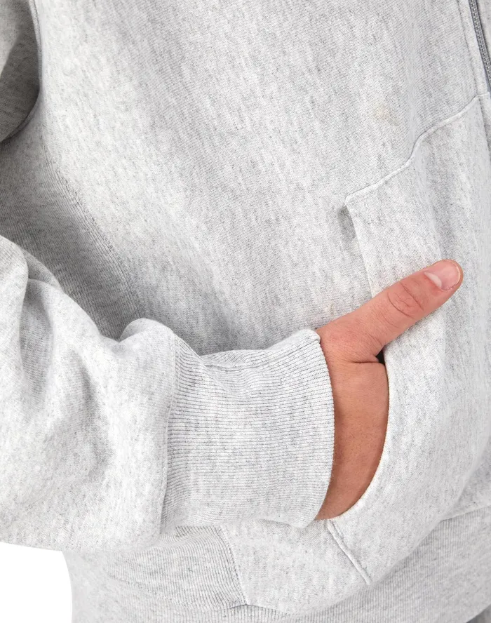 Reverse Weave Arena FullZip Hoodie Silver Grey Men Champion Hoodies and Sweatshirts