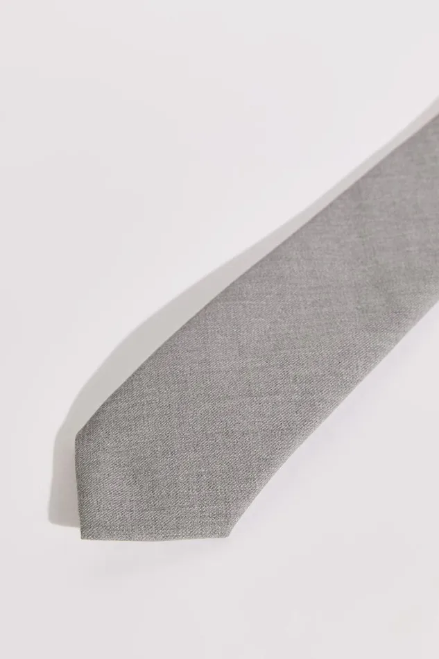 Schiffer Neck Tie In Grey Women Showpo Scarves and Gloves