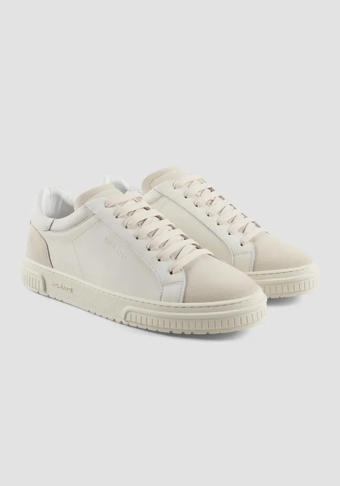 Sneakers Men Antony Morato Theo Sneakers In White Leather Paper