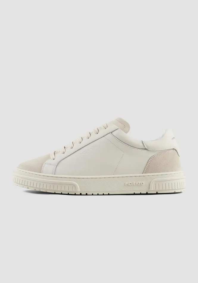 Sneakers Men Antony Morato Theo Sneakers In White Leather Paper