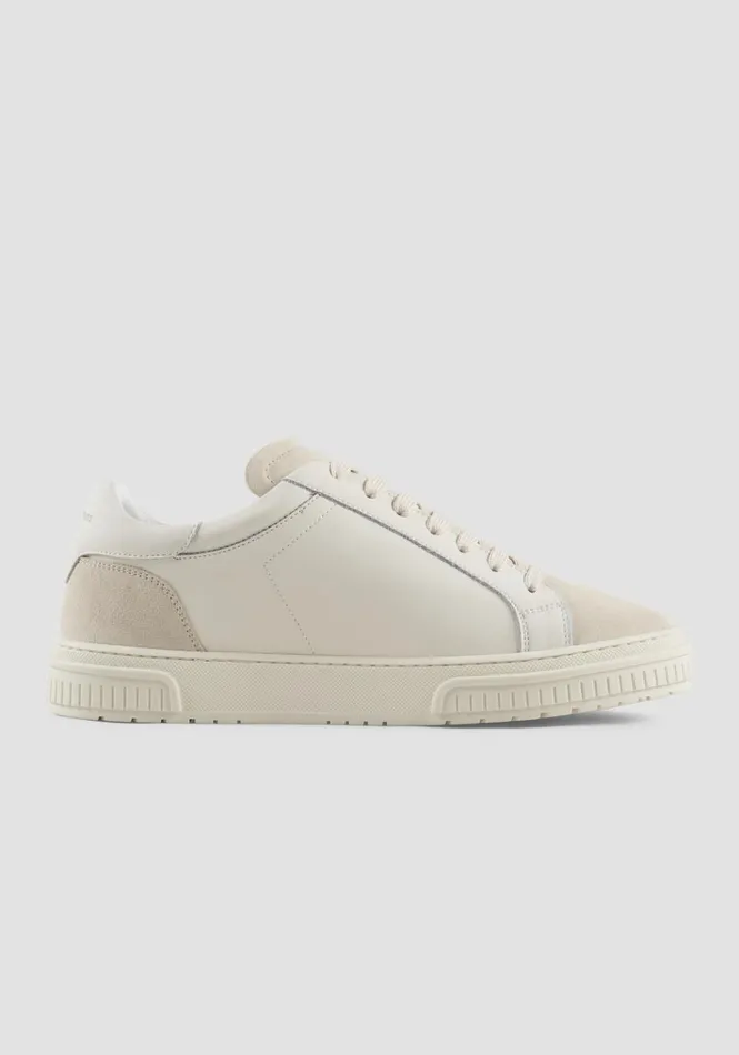 Sneakers Men Antony Morato Theo Sneakers In White Leather Paper