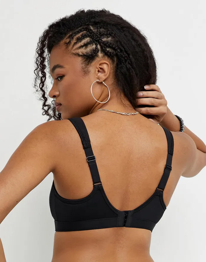 Spot Comfort HighImpact Sports Bra C Logo Black Women Champion Sports Bras and Bralettes
