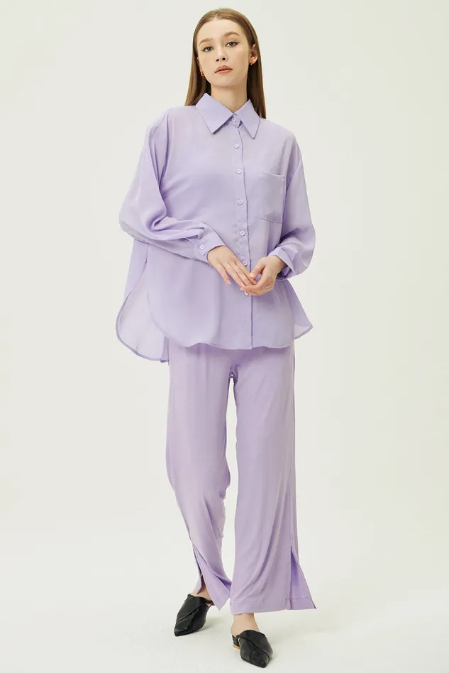 Storets Hazel Sheer 3Piece Set Women Shirts and Blouses