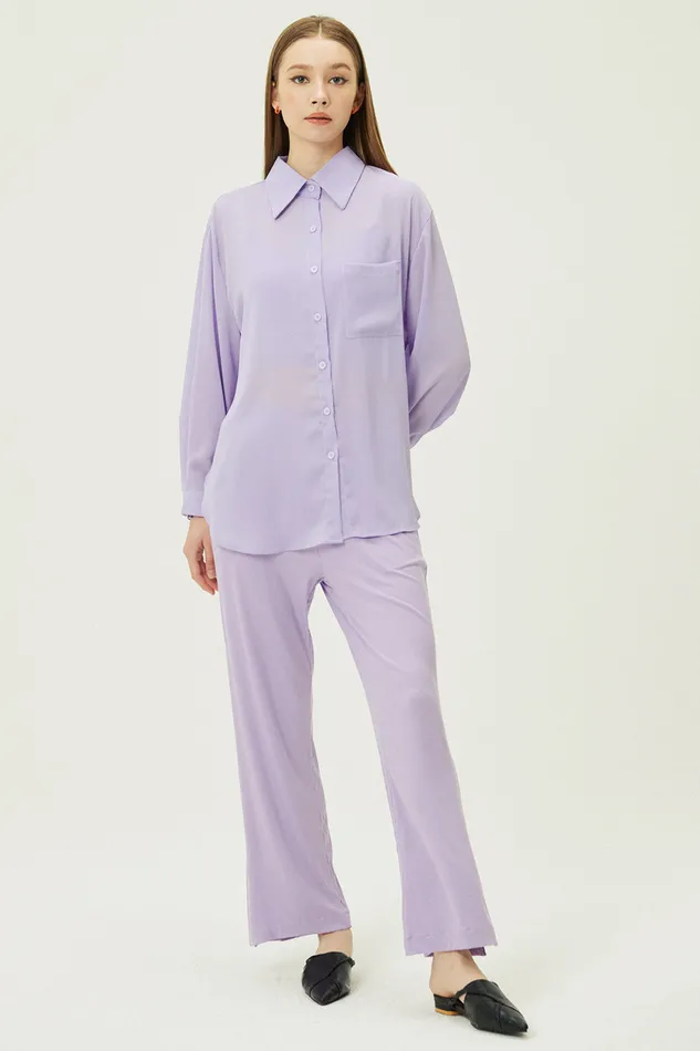 Storets Hazel Sheer 3Piece Set Women Shirts and Blouses
