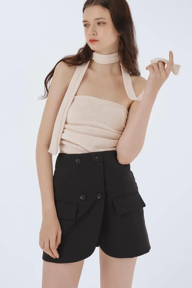 Storets Luna Ruched Bandeau Top Women Tops