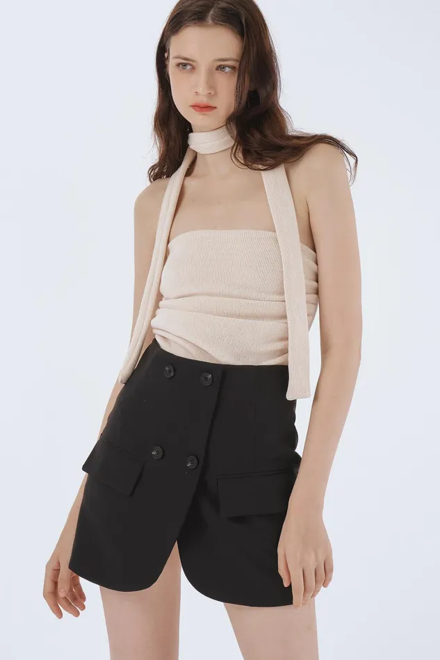 Storets Luna Ruched Bandeau Top Women Tops Storets Luna Ruched Bandeau Top Women Tops