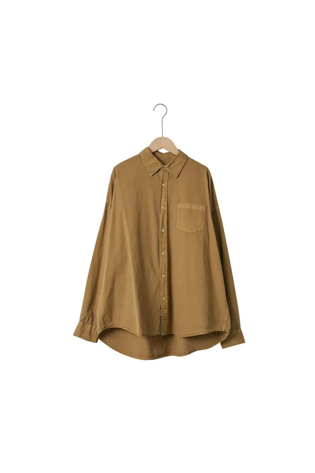 Storets Lydia Oversized Washed Shirt Women Shirts and Blouses