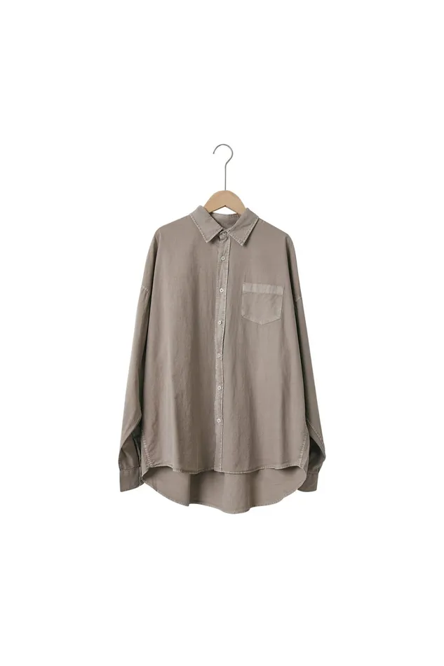 Storets Lydia Oversized Washed Shirt Women Shirts and Blouses