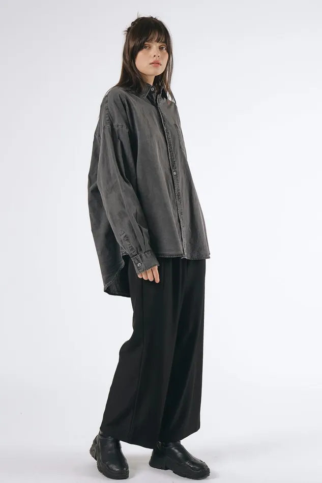 Storets Lydia Oversized Washed Shirt Women Shirts and Blouses
