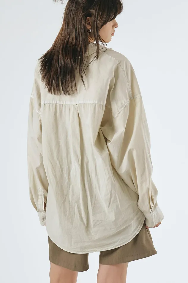 Storets Lydia Oversized Washed Shirt Women Shirts and Blouses