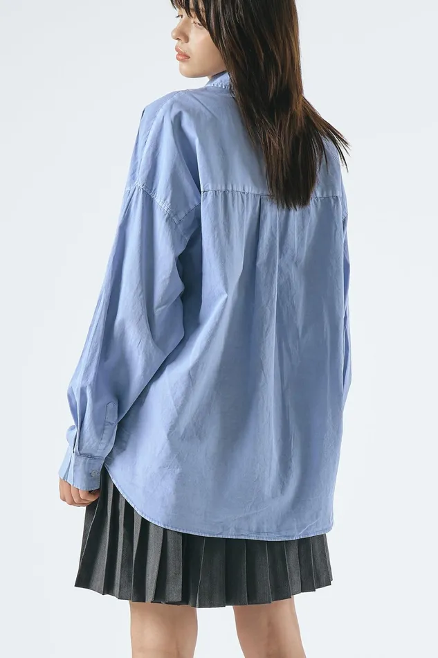 Storets Lydia Oversized Washed Shirt Women Shirts and Blouses
