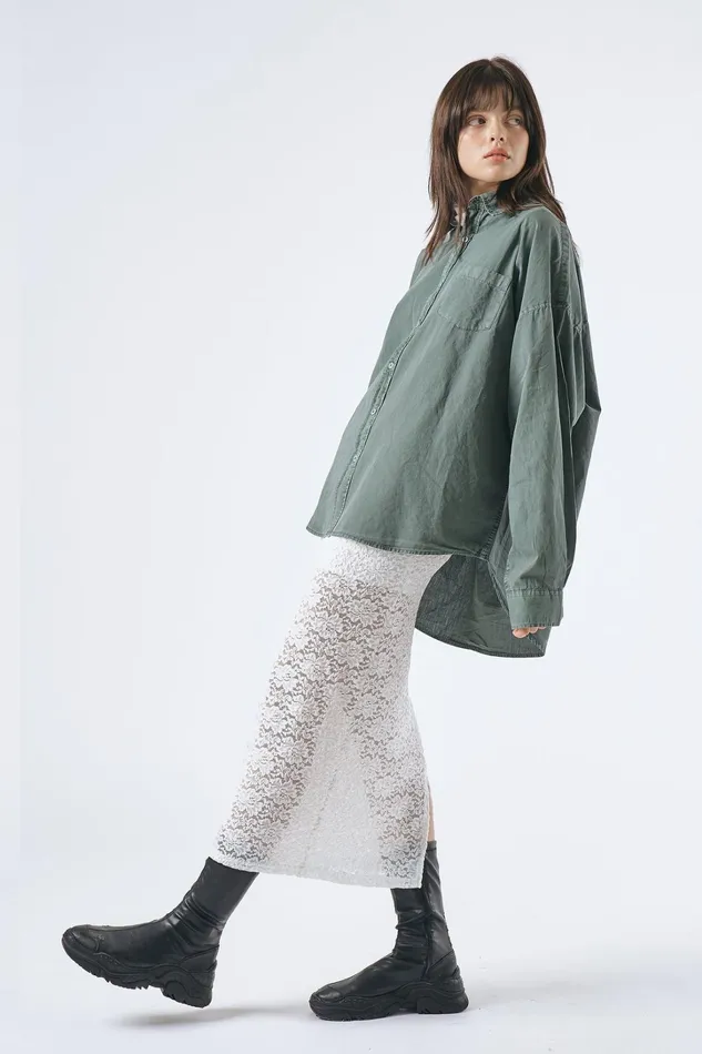 Storets Lydia Oversized Washed Shirt Women Shirts and Blouses