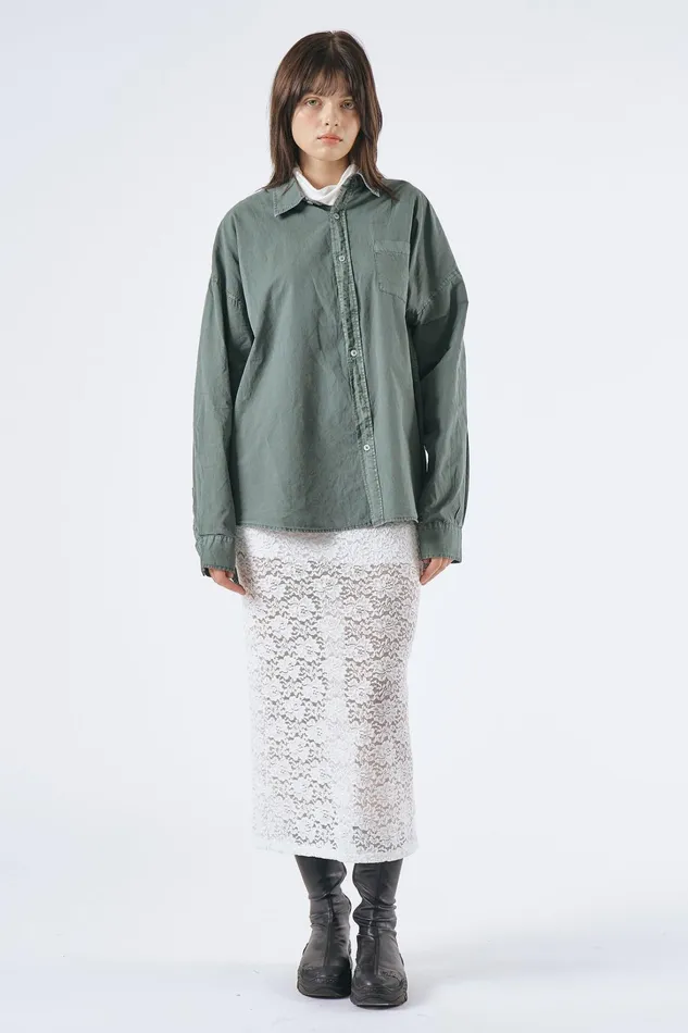 Storets Lydia Oversized Washed Shirt Women Shirts and Blouses
