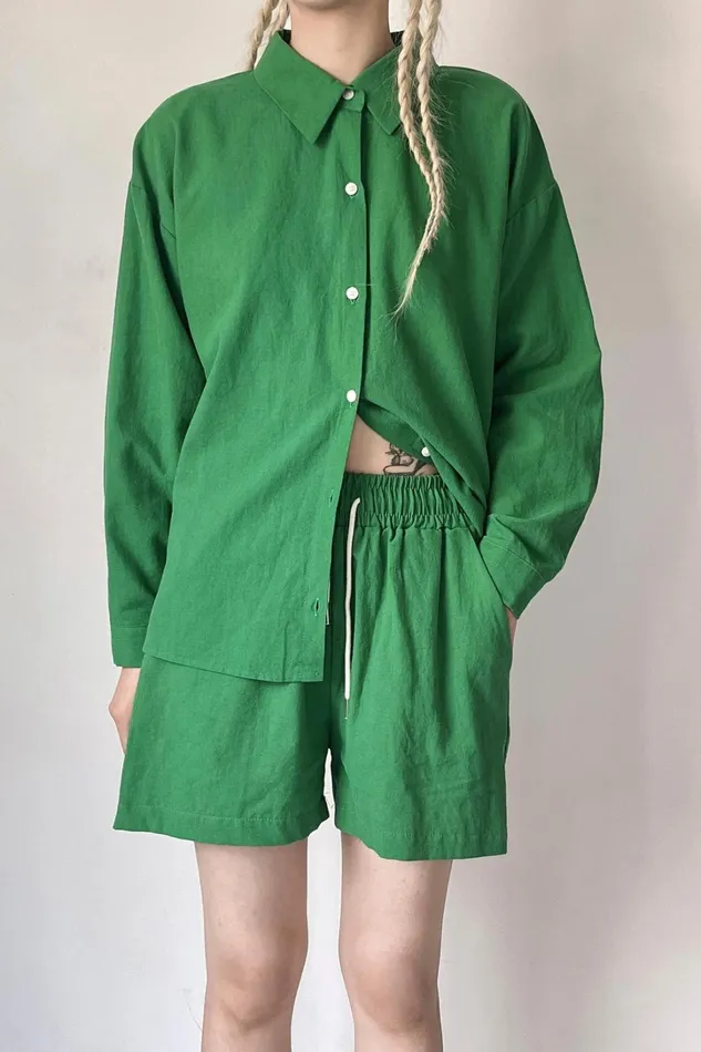 Storets Mia Openback Linen Shirt Women Shirts and Blouses