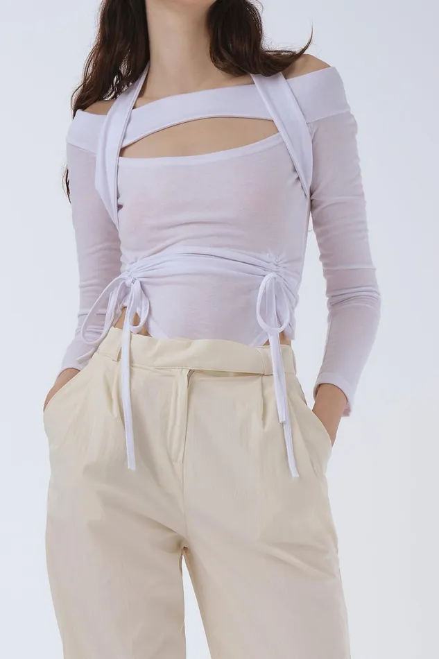 Storets Roxanne Cutout Top Women Tops Storets Roxanne Cutout Top Women Tops