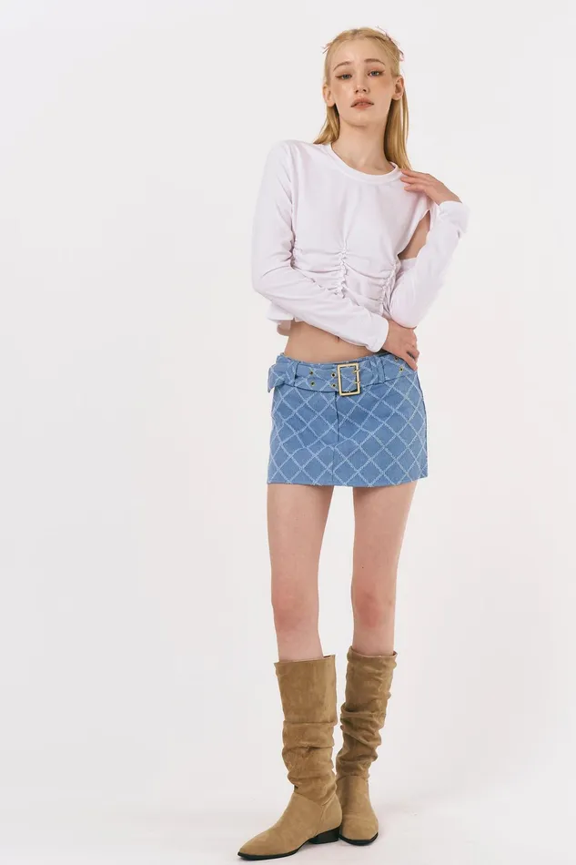 Storets Talia Cut Out Ruched Top Women Tops