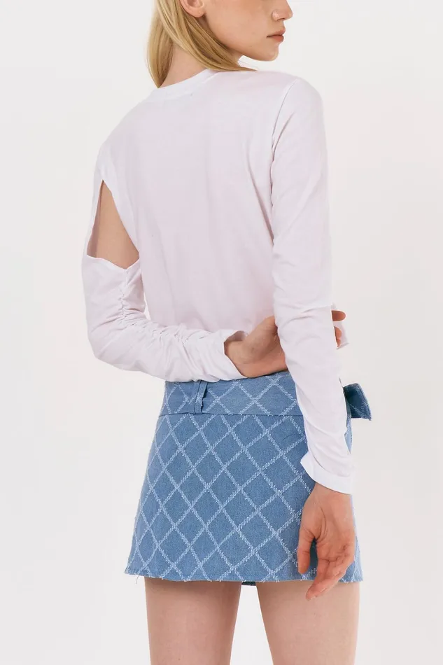 Storets Talia Cut Out Ruched Top Women Tops