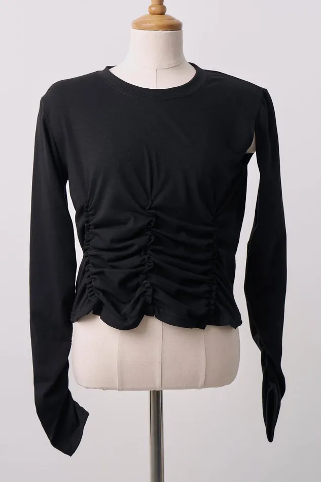 Storets Talia Cut Out Ruched Top Women Tops