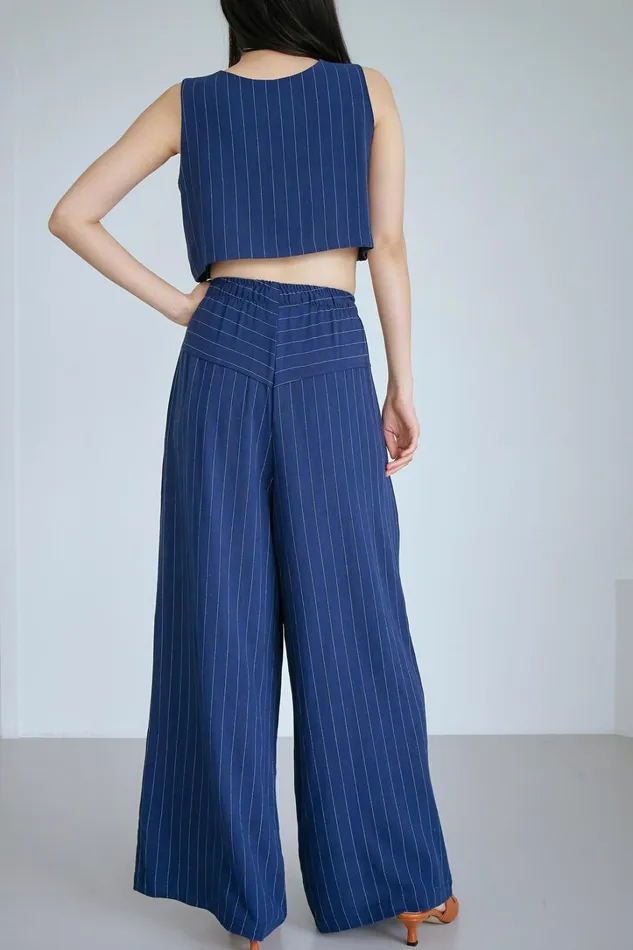 Storets Yve Striped Linen Top Women Shirts and Blouses Storets Yve Striped Linen Top Women Shirts and Blouses