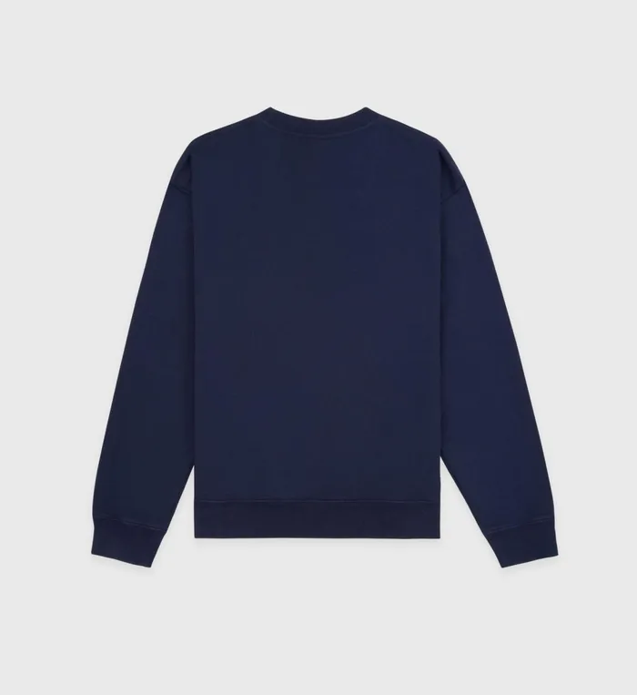 Sweatshirts Men Sporty and Rich Running Man Crewneck 8211 NavyWhite