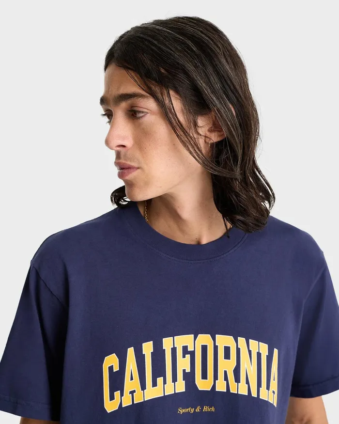 TShirts and Tops Women Sporty and Rich California TShirt 8211 NavyGold