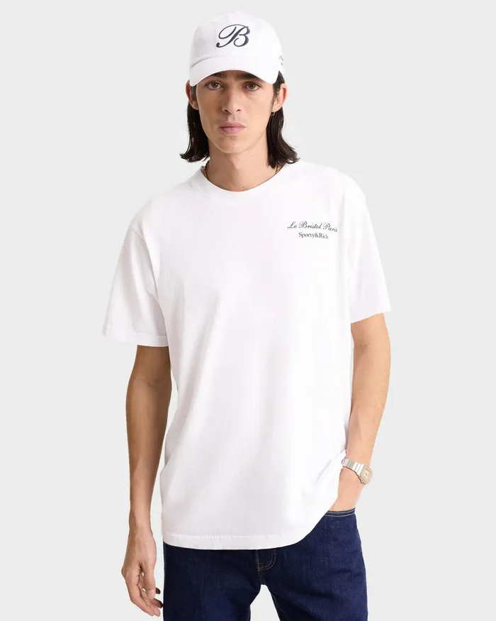 TShirts and Tops Women Sporty and Rich Faubourg T Shirt 8211 WhiteNavy