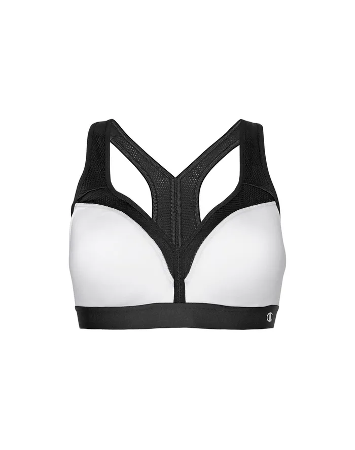 The Curvy Sports Bra C Logo Whiteblack Women Champion Sports Bras and Bralettes