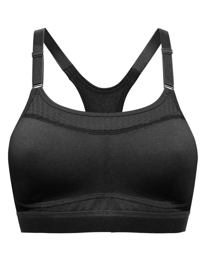 The ShowOff Bra C Logo Black Women Champion Sports Bras and Bralettes