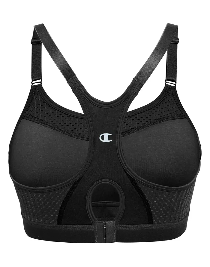 The ShowOff Bra C Logo Black Women Champion Sports Bras and Bralettes