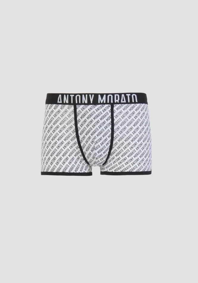 Underwear Men Antony Morato Boxers With AllOver Logo White