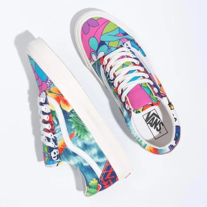 Vans Anaheim Factory Old Skool 36 DX Hoffman FabricsFloral Mix MensWomens Classics Shoes Vans Anaheim Factory Old Skool 36 DX Hoffman FabricsFloral Mix MensWomens Classics Shoes