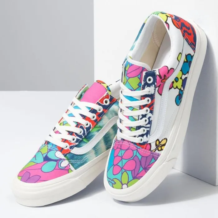 Vans Anaheim Factory Old Skool 36 DX Hoffman FabricsFloral Mix MensWomens Classics Shoes Vans Anaheim Factory Old Skool 36 DX Hoffman FabricsFloral Mix MensWomens Classics Shoes