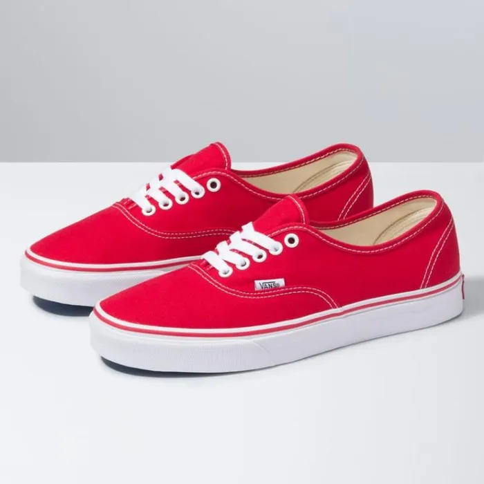 Vans Authentic Red Mens Classics Shoes