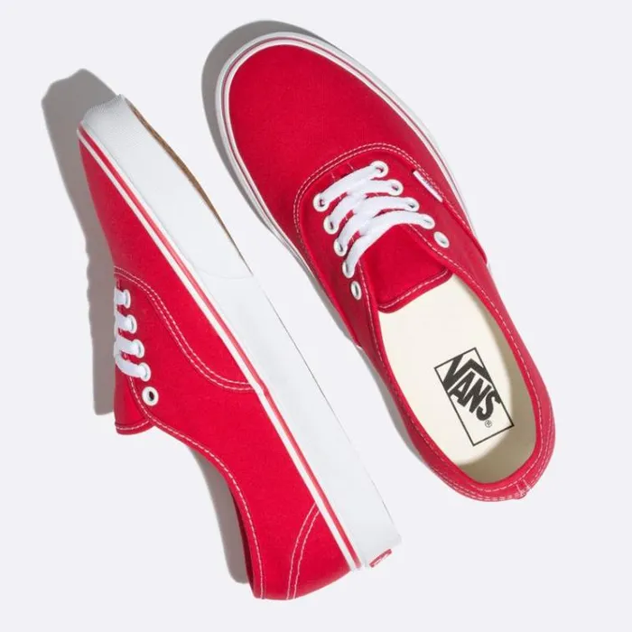 Vans Authentic Red Mens Classics Shoes Vans Authentic Red Mens Classics Shoes