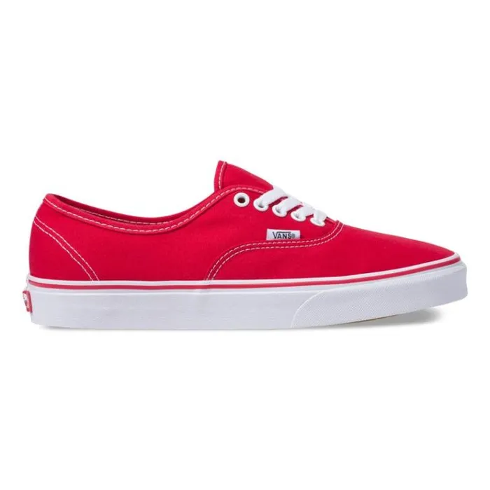 Vans Authentic Red Mens Classics Shoes Vans Authentic Red Mens Classics Shoes