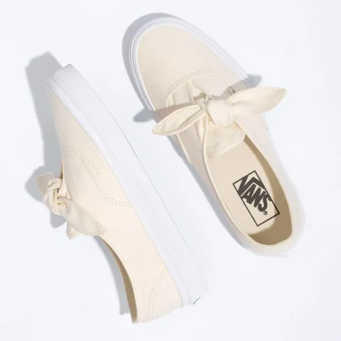 Vans Canvas Authentic Knotted Marshmallow Womens Classics Shoes Vans Canvas Authentic Knotted Marshmallow Womens Classics Shoes