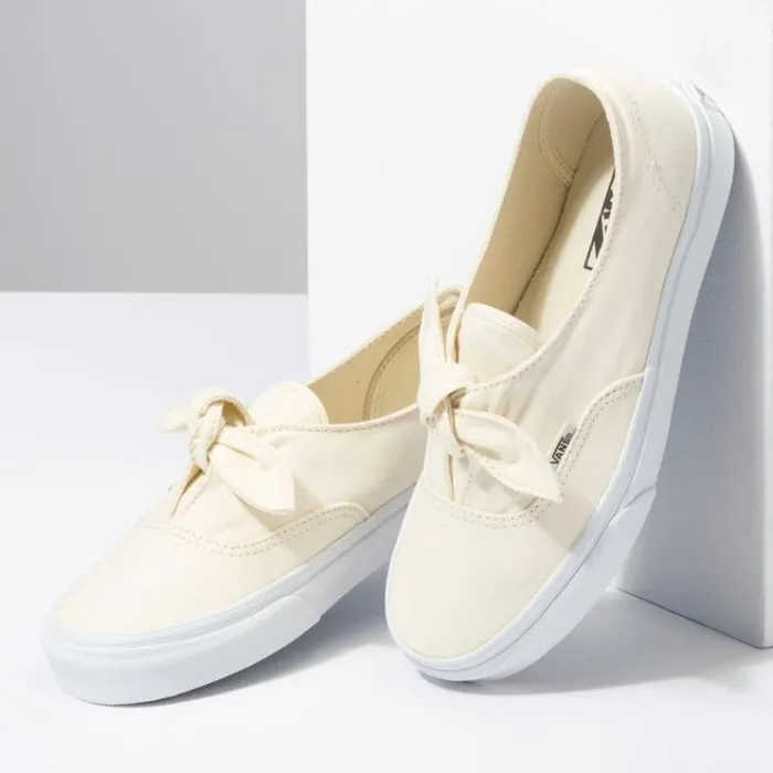 Vans Canvas Authentic Knotted Marshmallow Womens Classics Shoes Vans Canvas Authentic Knotted Marshmallow Womens Classics Shoes